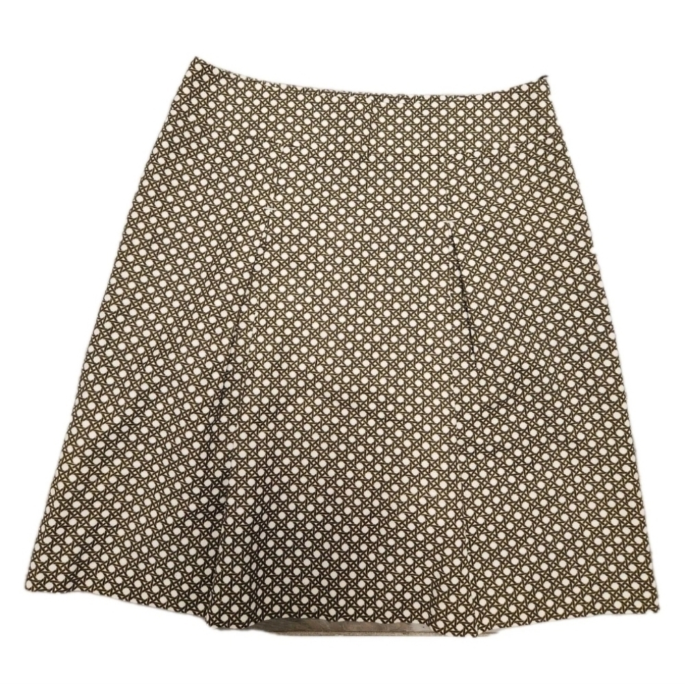 Talbots Brown Pleated Skirt Size 10